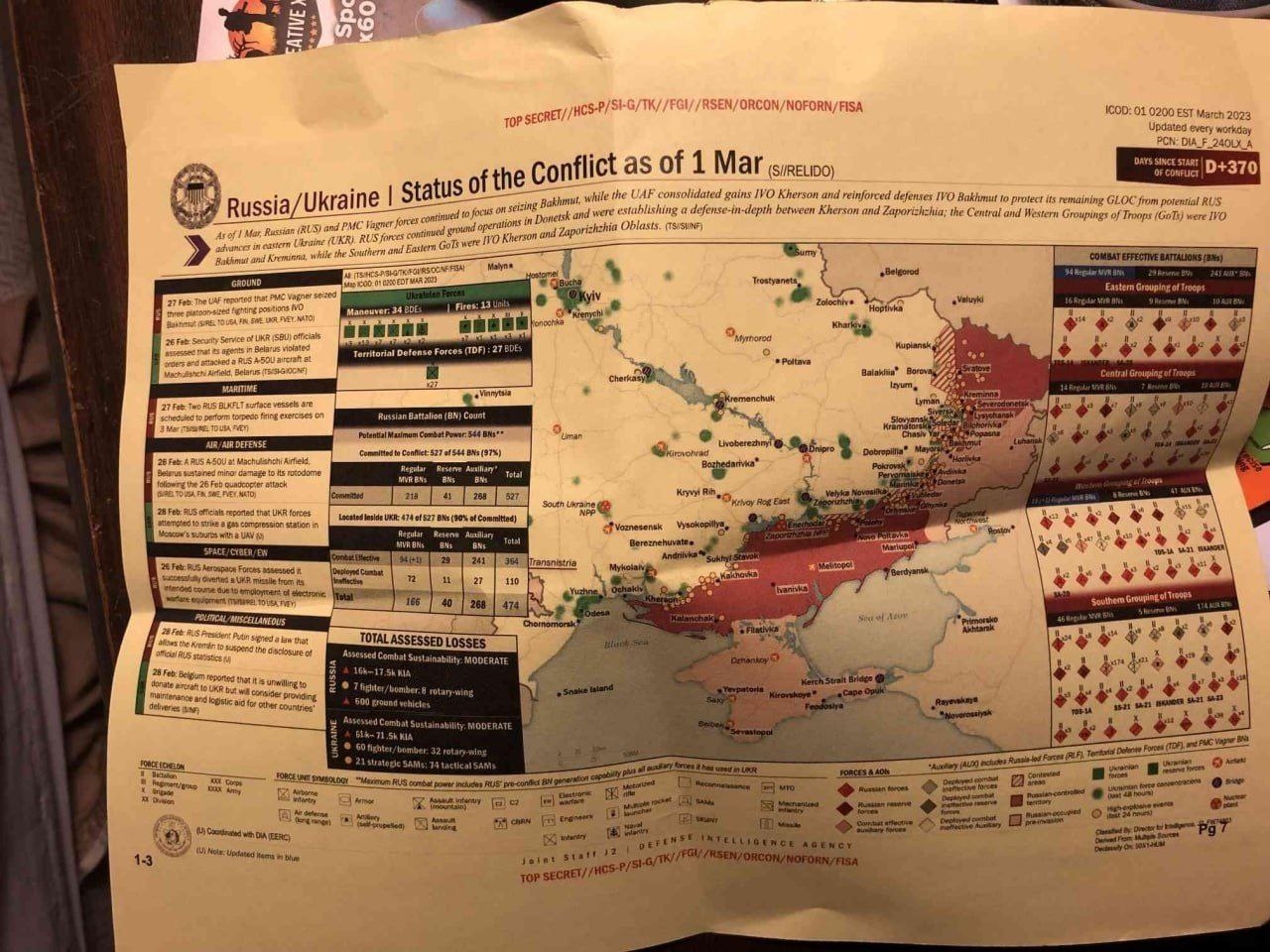 Photoshopped version actively published by Russian pro-war channels
