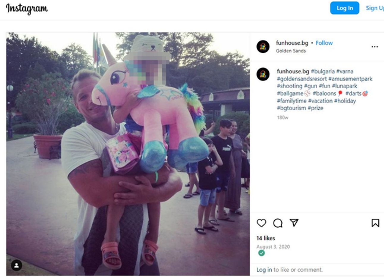 Daszkowski at a resort in Bulgaria, 2020