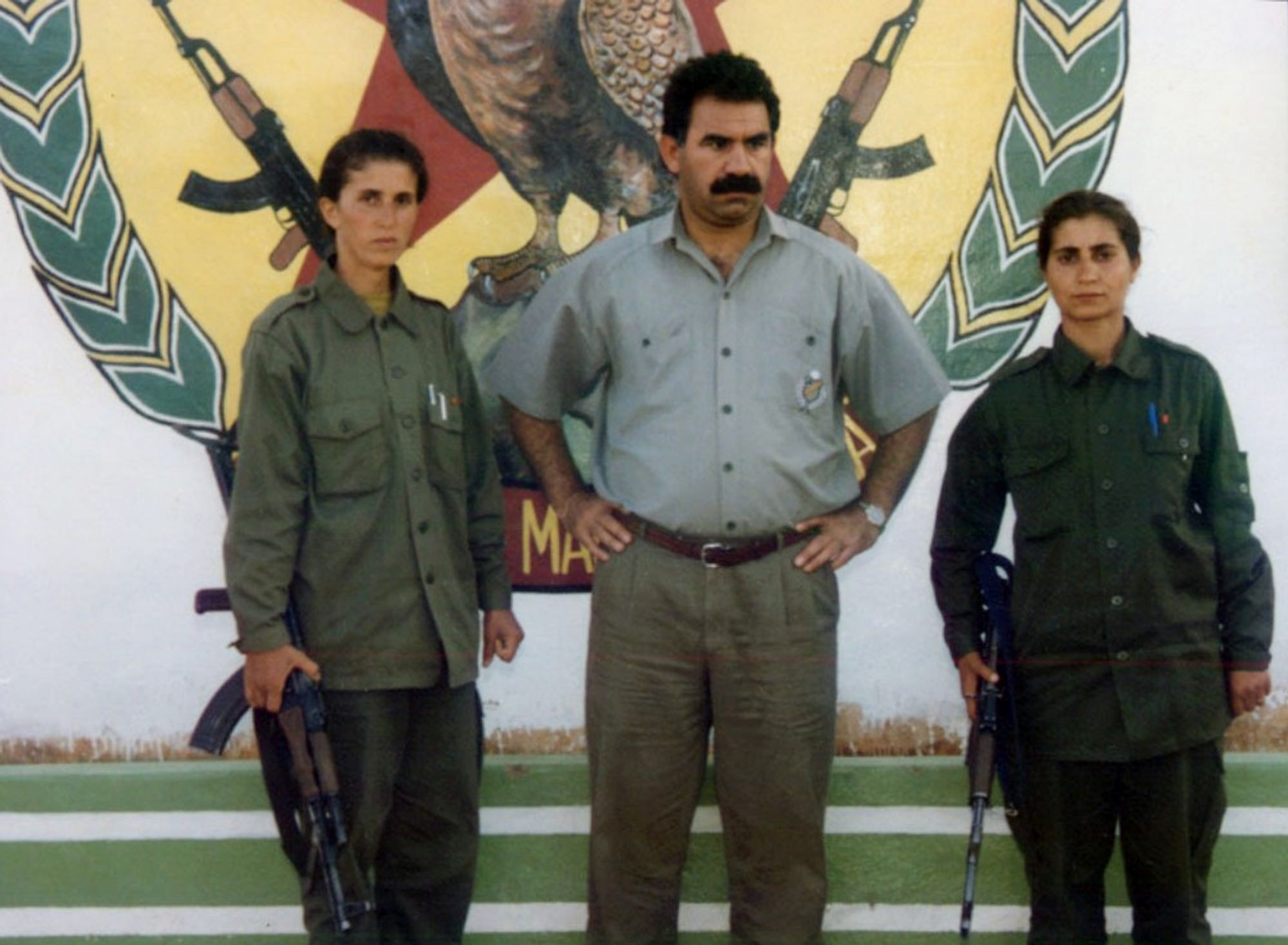 Abdulla Ocalan with fellow party members