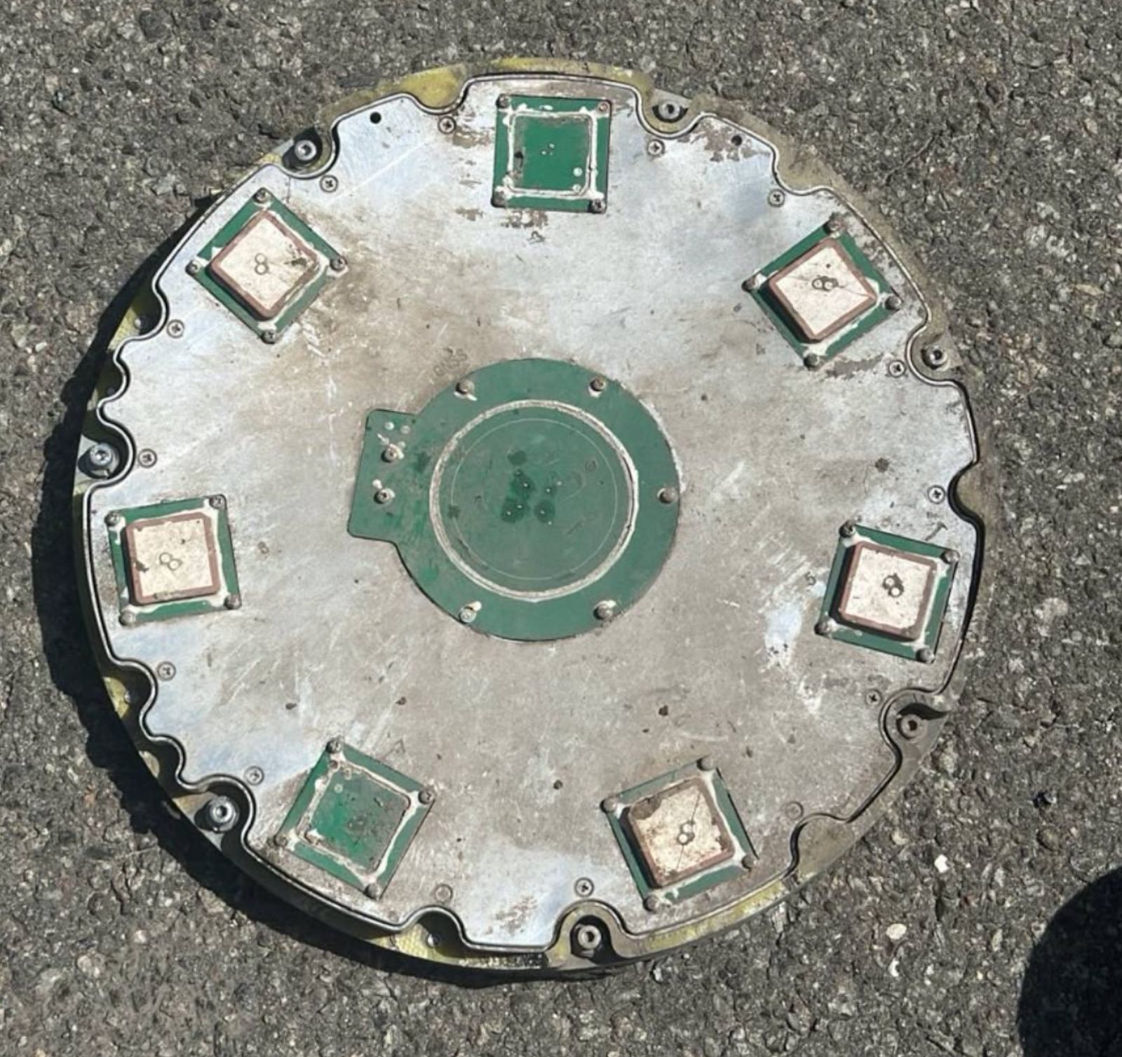 Satellite navigation antenna from a Shahed (Geran) drone, designed to resist jamming