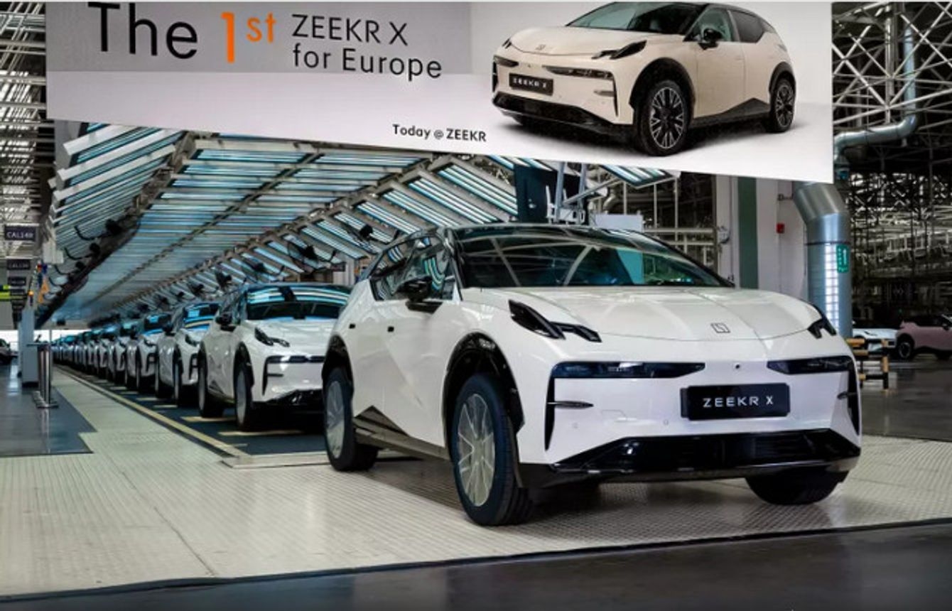 A Chinese electric vehicle for export to Europe