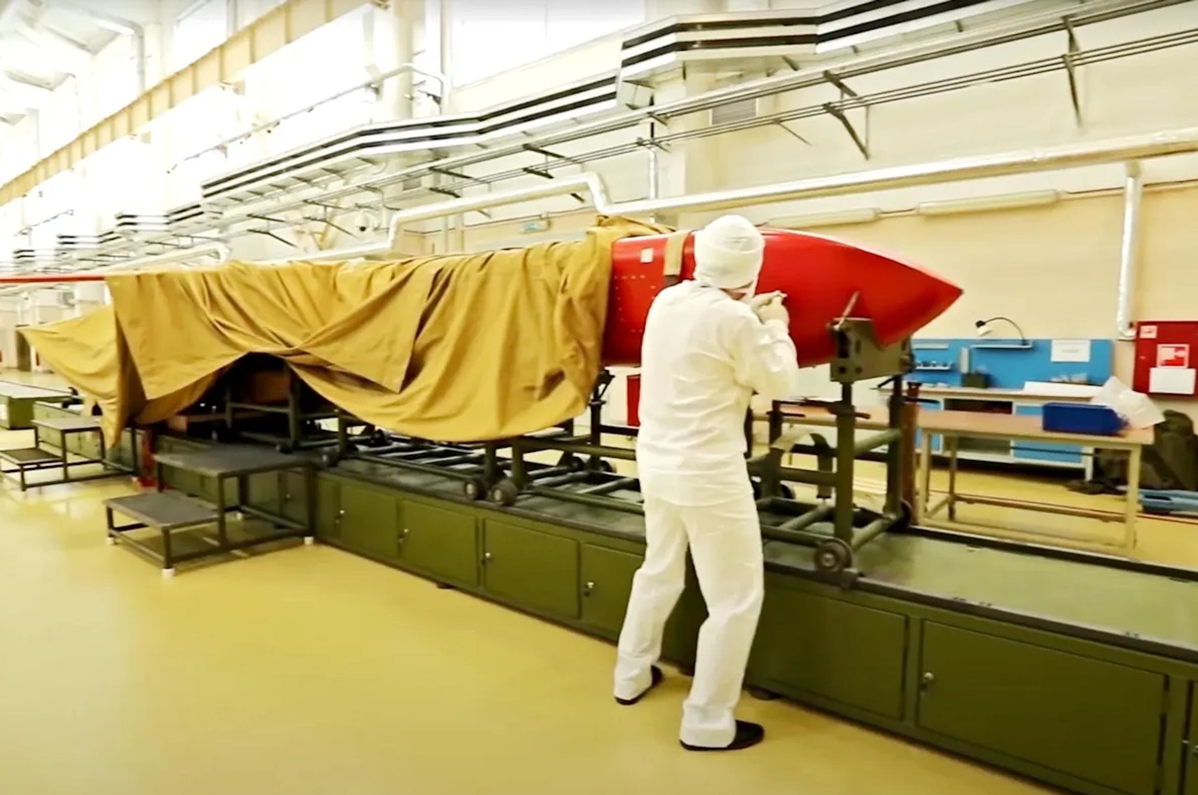 Preparations for the testing of the Burevestnik nuclear‑powered cruise missile, July 2018