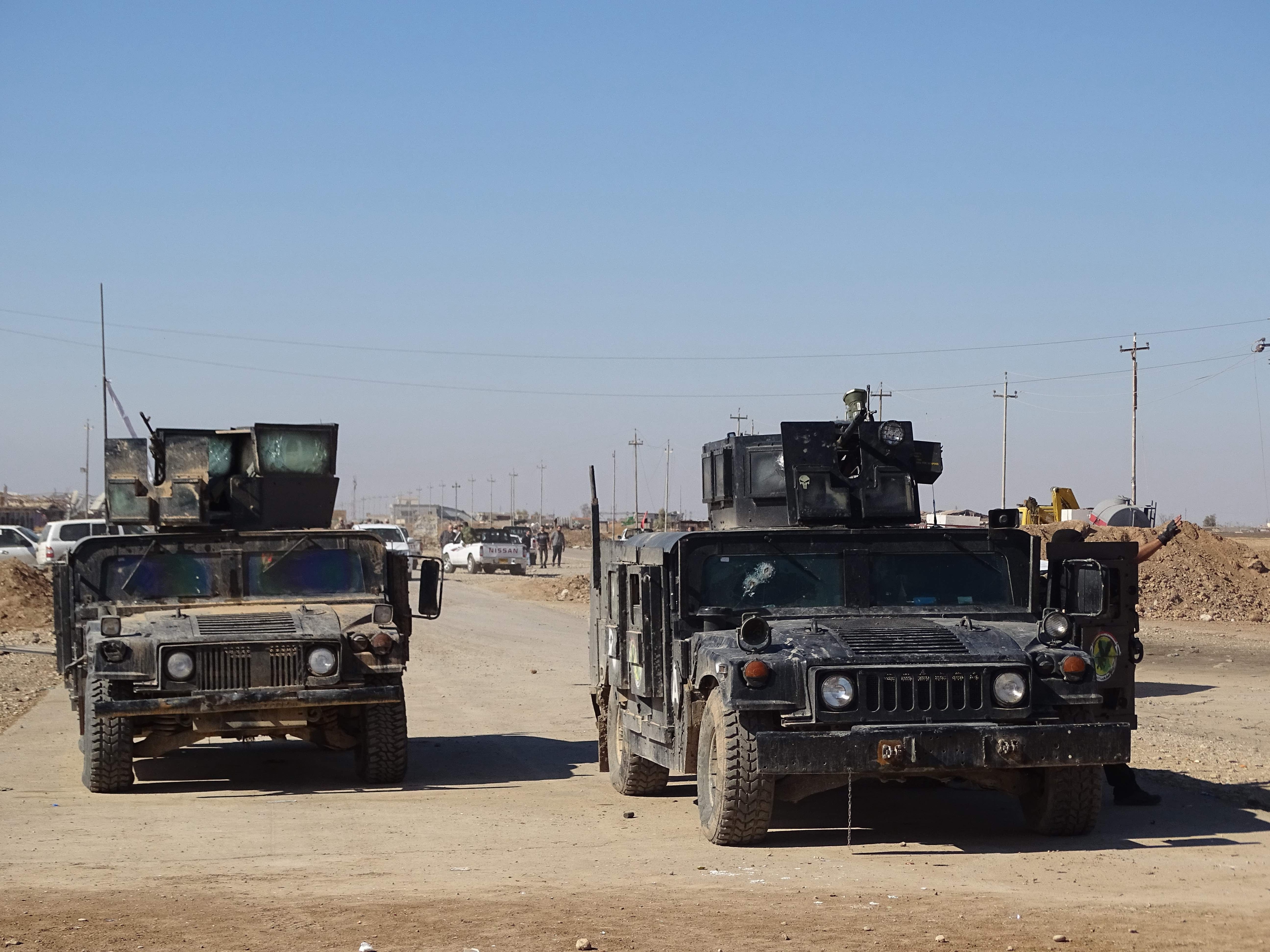 Iraqi Kurds from the Peshmerga during the war against ISIS, 2014–2016