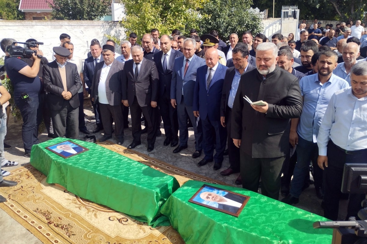 The funeral of Huseyn and Ziyaddin Safarov in Azerbaijan. Photo: APA