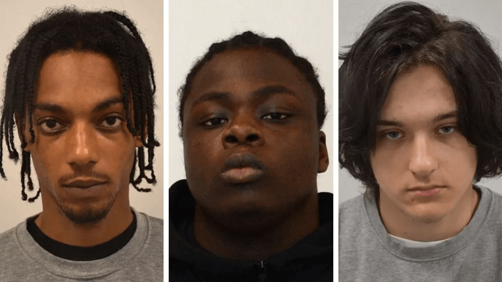 Left to right: Jakeem Rose, Nii Mensah, and Ugnius Asmena. Photo: Metropolitan Police