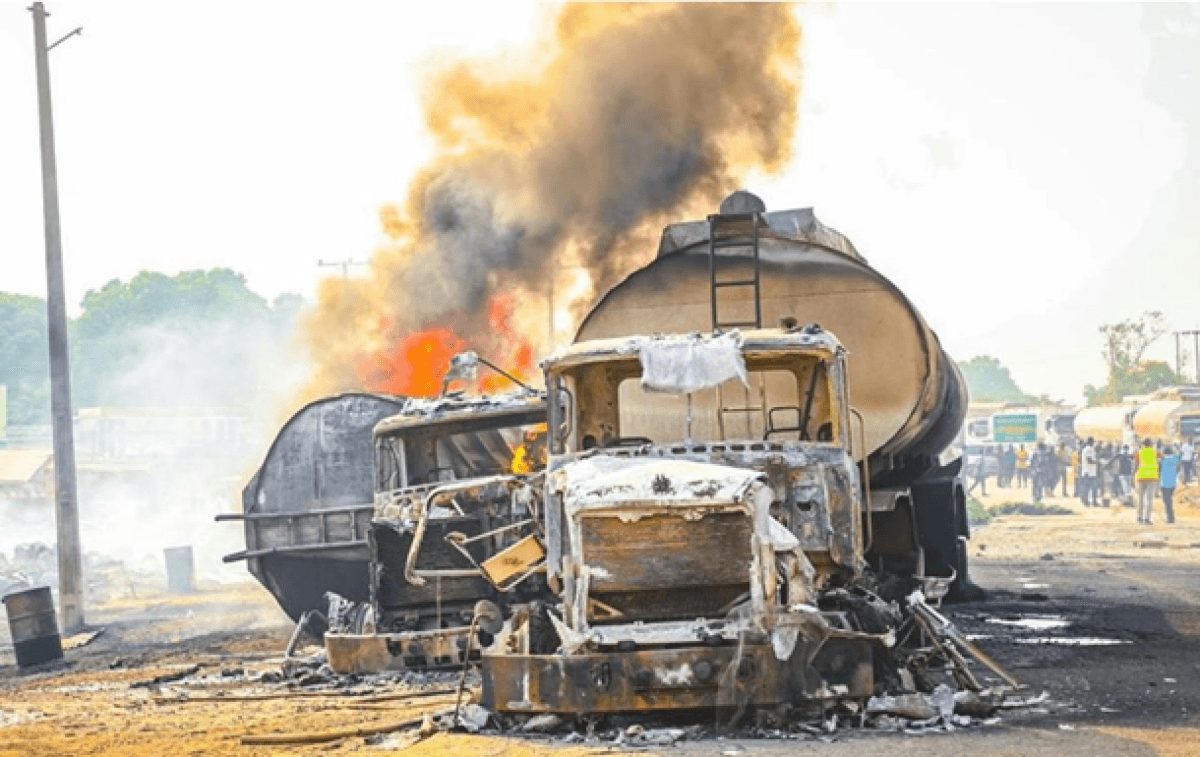 More than 40 fuel tankers were burned in Mali when militants attacked the convoy