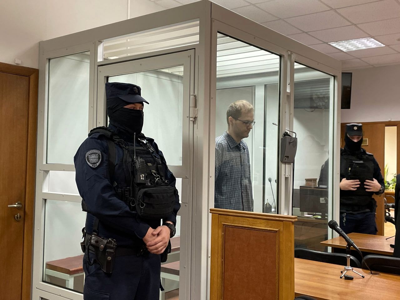 Physicist Artem Khoroshilov in the courtroom on Dec. 4, 2025