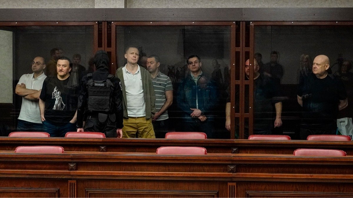 Those accused of carrying out the explosion on the Kerch Bridge in October 2022. Photo: EPA