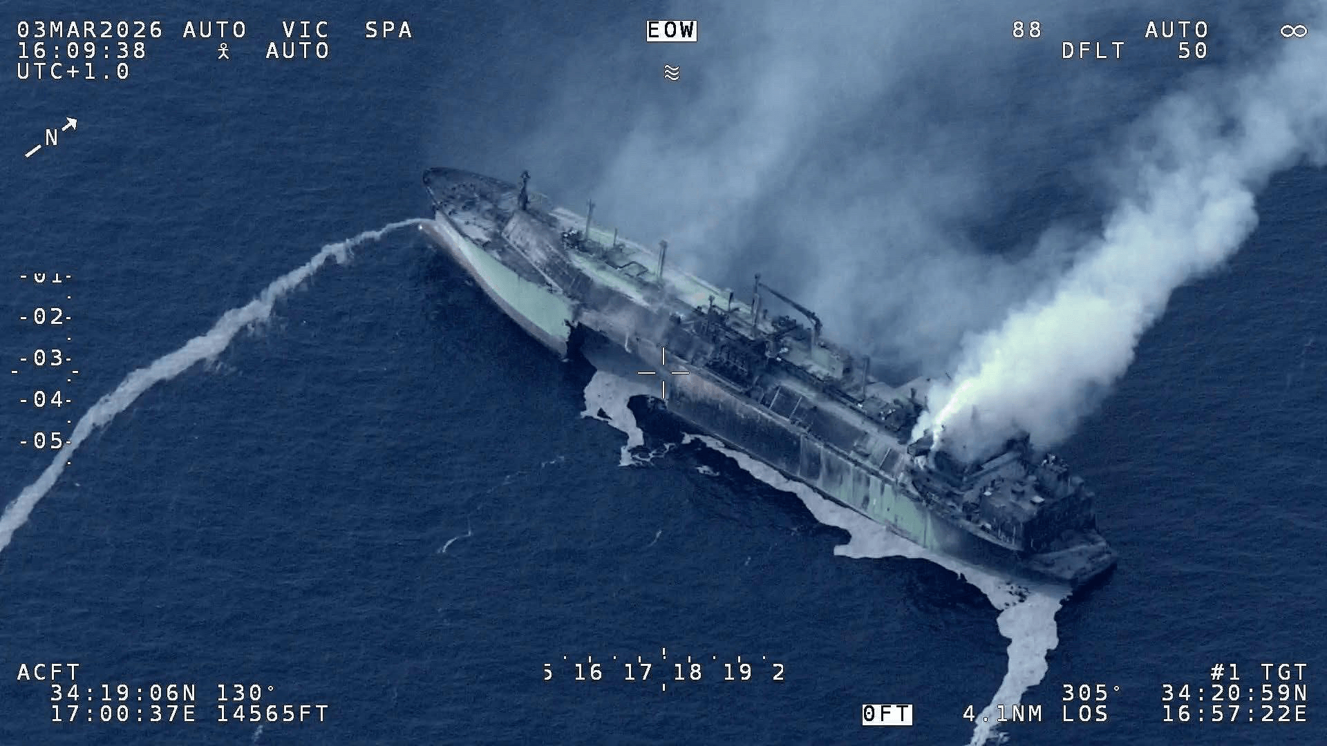 The sanctioned LNG carrier Arctic Metagaz stopped transmitting an AIS signal on March 2. Photo: OSINTtechnical