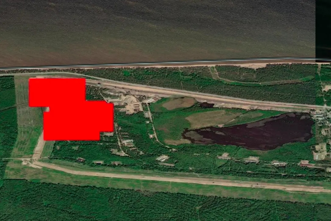Data indicating a fire near the village of Bolshaya Izhora outside St. Petersburg, which is linked to  the Russian Navy’s 15th Arsenal. Photo: NASA FIRMS satellite image