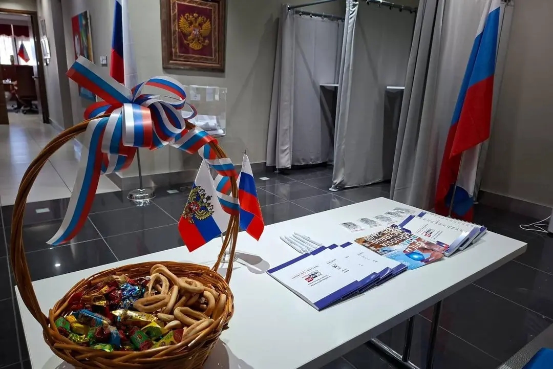 One of the polling stations in Cyprus organized for the Sept. 18-20 Russian parliamentary elections. Photo: Russian Embassy in Cyprus