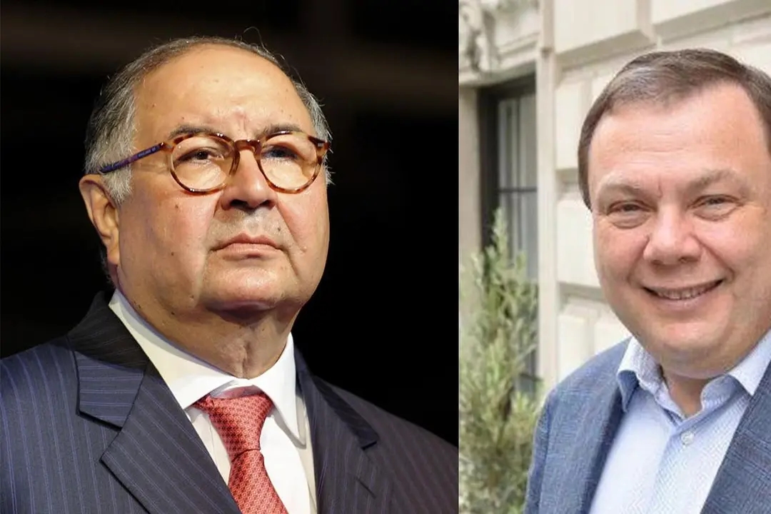 Photo: Alisher Usmanov (left) and Mikhail Fridman (right)