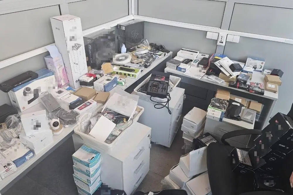 Some of the equipment seized from the Kruglyanskys. Photo: Police Directorate of Montenegro