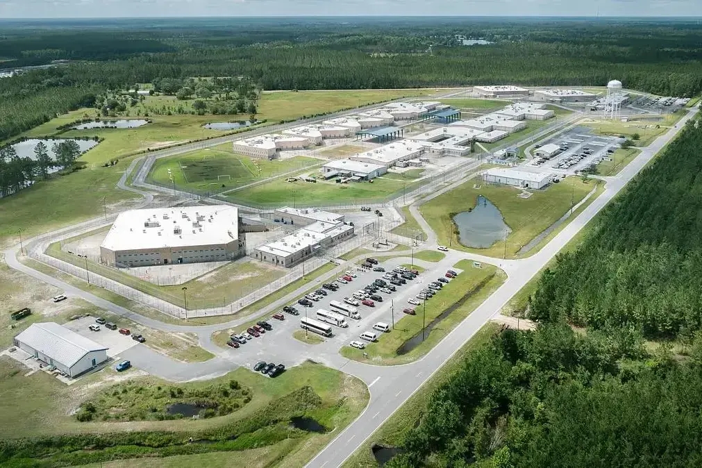 The Folkston D. Ray James immigration detention facility. Photo: The Current GA / CatchLight Local