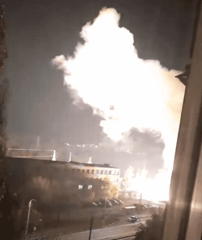 Часть Белгорода осталась без света из-за пожара на электроподстанции. Губернатор уверяет, что дело в «перенапряжении»