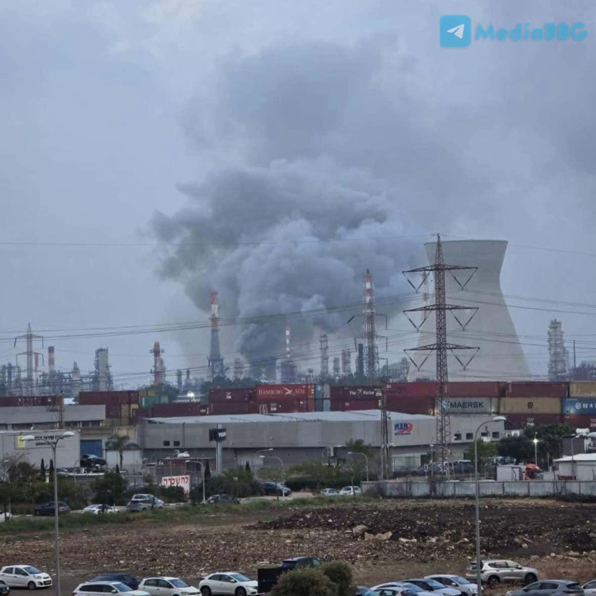 Иран нанес ракетный удар по одному из двух основных израильских НПЗ, BAZAN в Хайфе