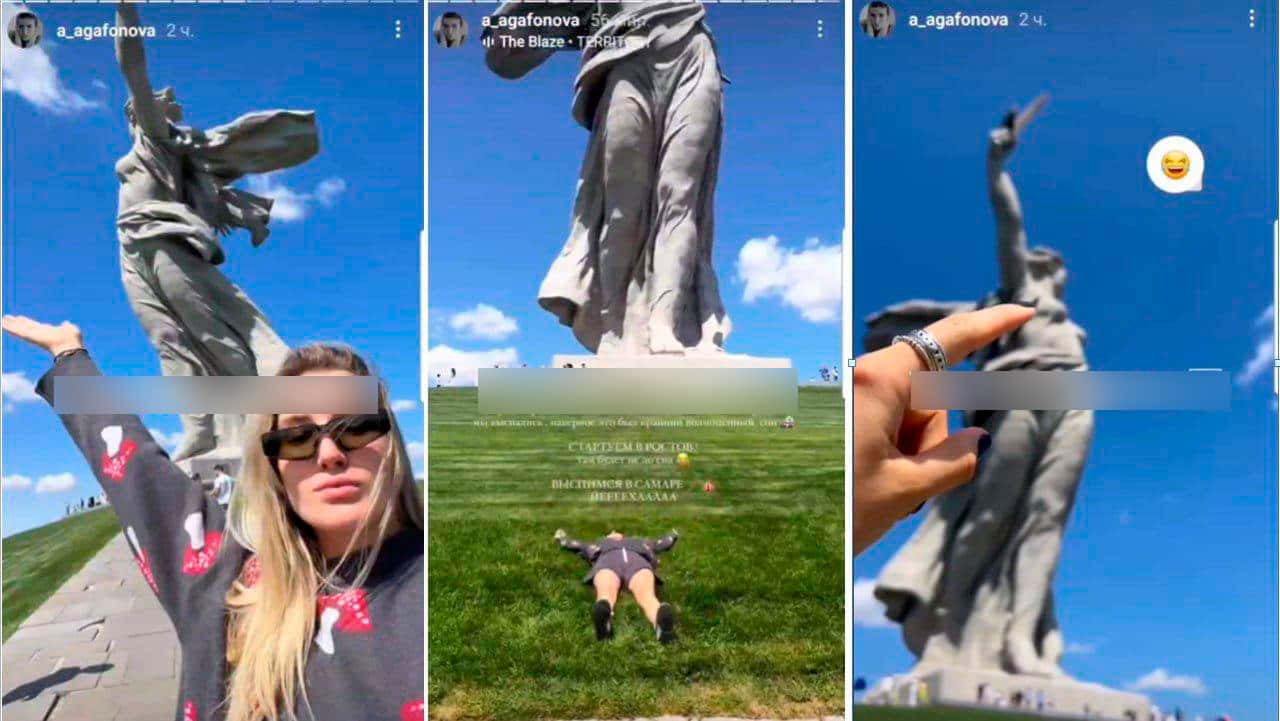  В России возбудили дело против девушки, которая «потрогала» грудь «Родины-матери»