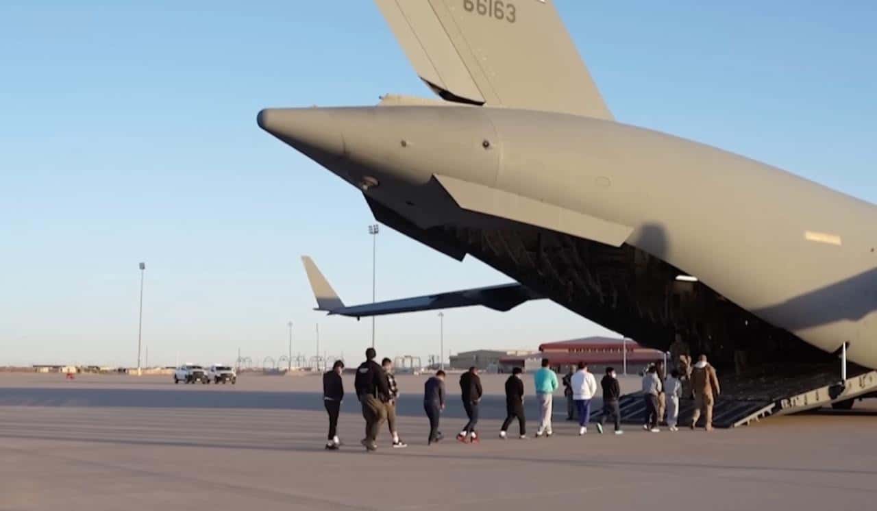 All men in group of Russians recently deported from the U.S. were handed military draft notices upon arrival in Moscow