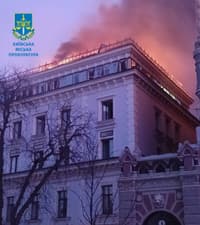 Последствия налета на Киев в ночь на 1 января 2025 года