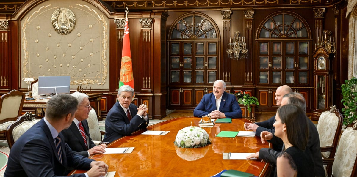 Servant of two masters: Belarusian dictator Alexander Lukashenko is once again being courted by the West