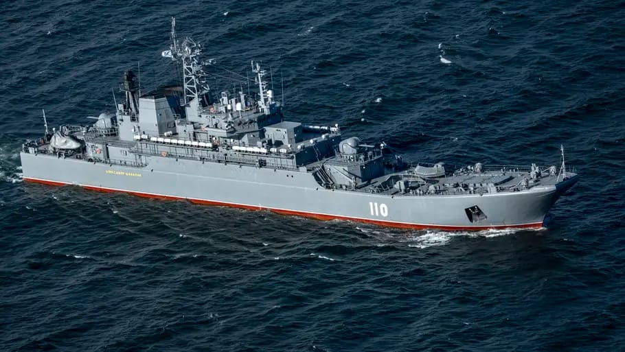 Russian warship with switched-off identification system caught drifting near Denmark’s coast amid recent drone activity