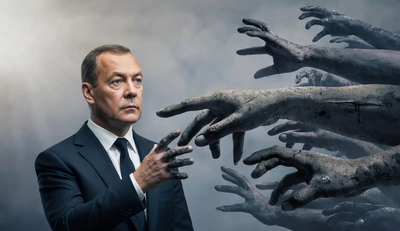 Зомби-апокалипсис Дмитрия Медведева: экс-президент обвинил США в работе над биооружием и предсказал антиутопию в реальности