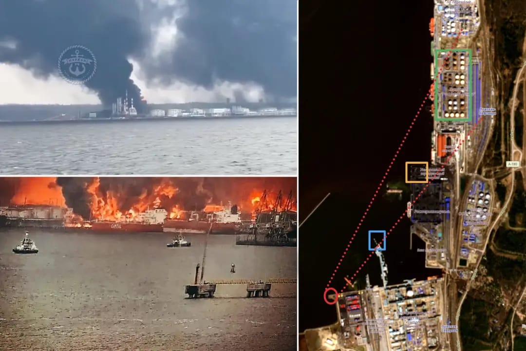 Fire in Russia’s key oil port of Ust-Luga confirmed by satellite images and NASA data