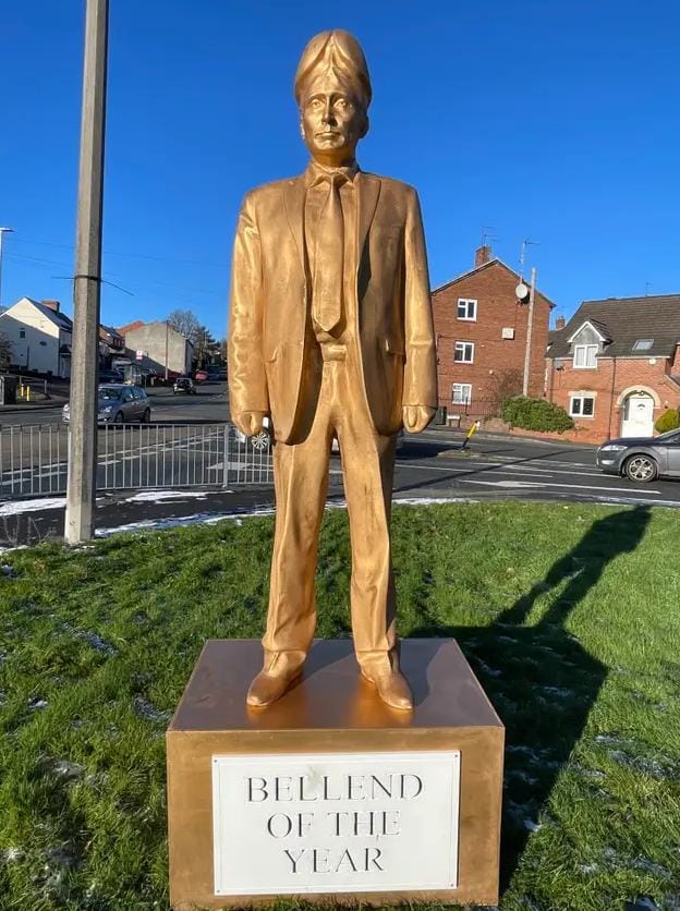 The organiser of the statue said it "does what it says on the tin"