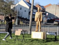 Miniatures of the statue will be sold to raise money for Ukrainian refugees