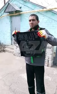 A screenshot from a video circulated on Telegram after the hostage-taking in IK-19