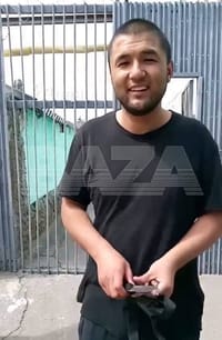 A screenshot from a video circulated on Telegram after the hostage-taking in IK-19