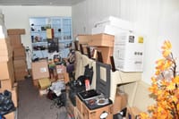 Roussev's room filled with spy equipment.