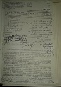 Classified cipher telegram to Patrushev from the GRU