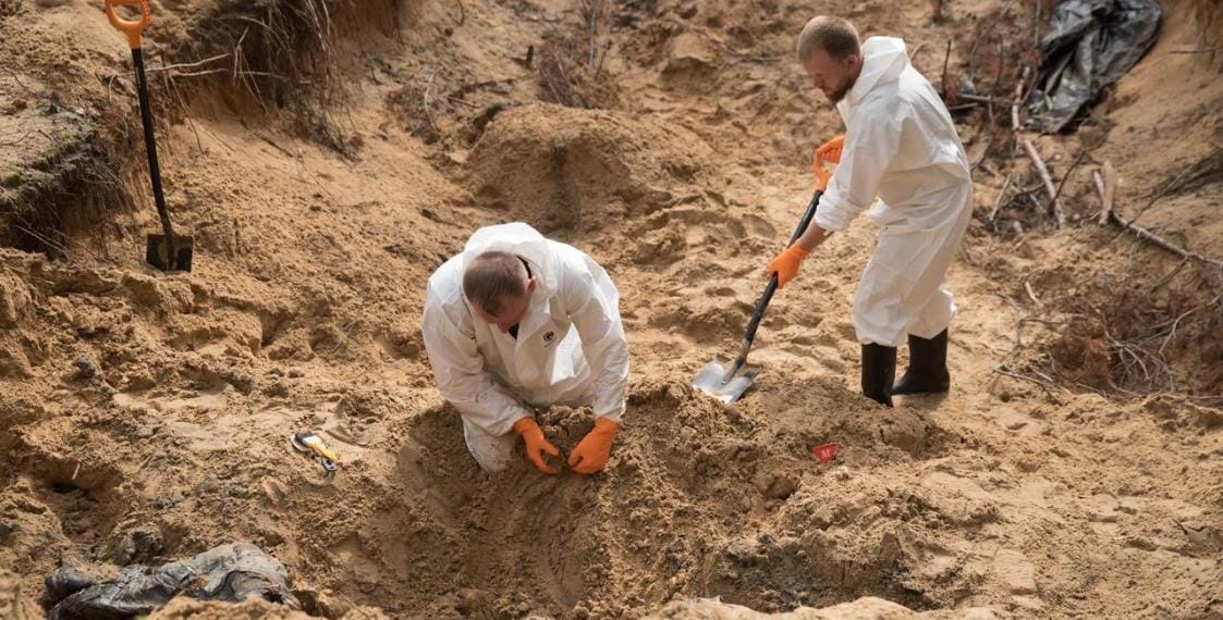 436 bodies exhumed in Izium, mostly civilians who died a violent death