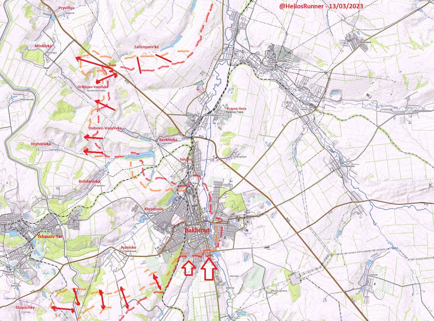 Difficult situation on the Bakhmut axis, Prigozhin as a scapegoat. What happened on the front line on March 13?