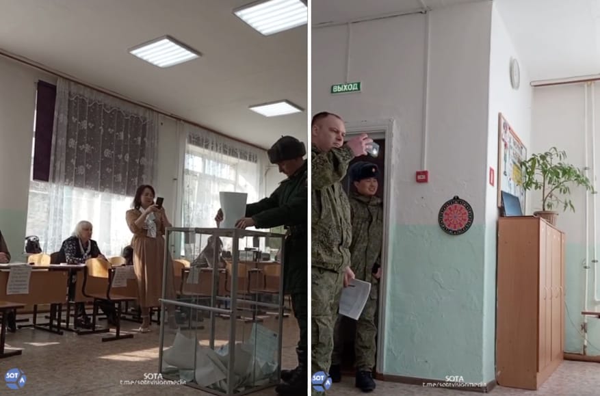 Forced photos and vodka shots: Russia’s regions pull out the stops to guarantee turnout at presidential election