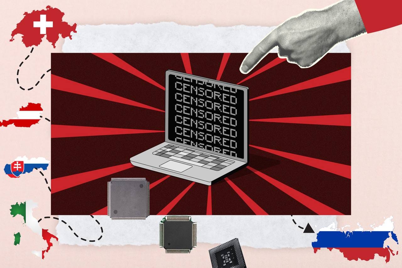 Who's on board: “Russian” internet censorship electronics are not so Russian after all