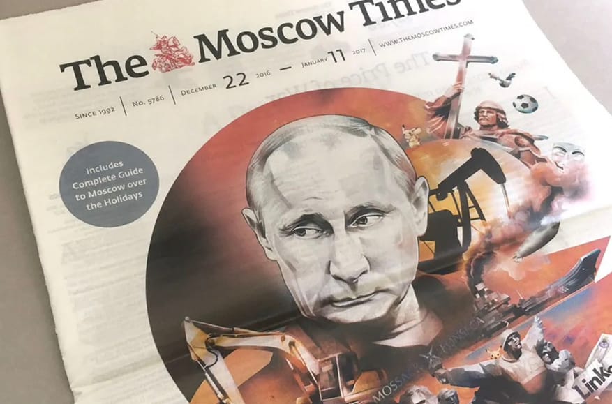 Russia declares independent media outlet The Moscow Times an “undesirable organization”