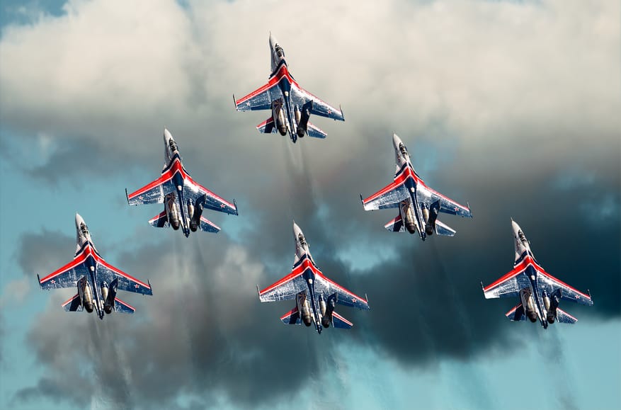 Ukrainian forces launch drone strikes on Russian military air display teams ahead of Victory Day parade