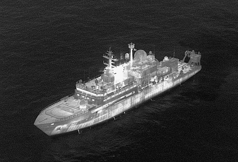 Russian spy ship Yantar uses lasers against Royal Air Force pilots off the coast of Scotland