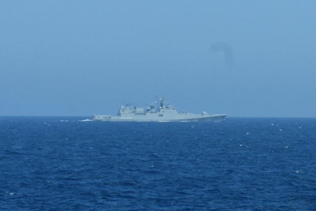 Russian frigate Admiral Grigorovich escorted several more sanctioned tankers through the English Channel and remains in the strait