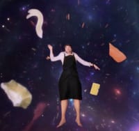 Screen capture from Griaznov’s Instagram reel, where he is filmed cooking noodles in July 2021.