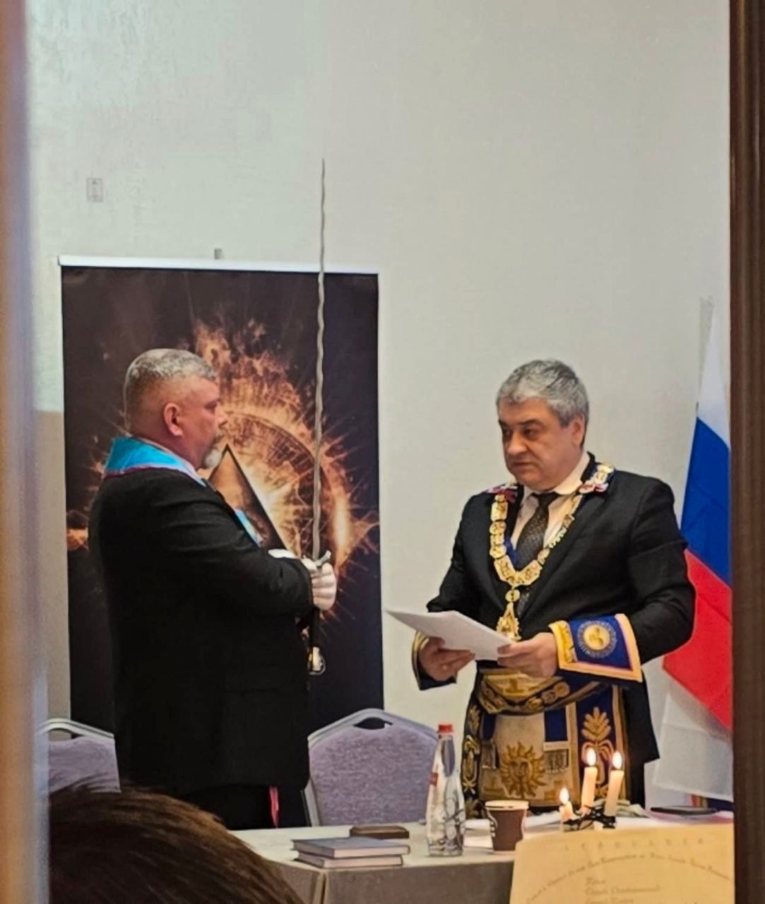 Anatoly Gelyukh (left) and Andrei Bogdanov