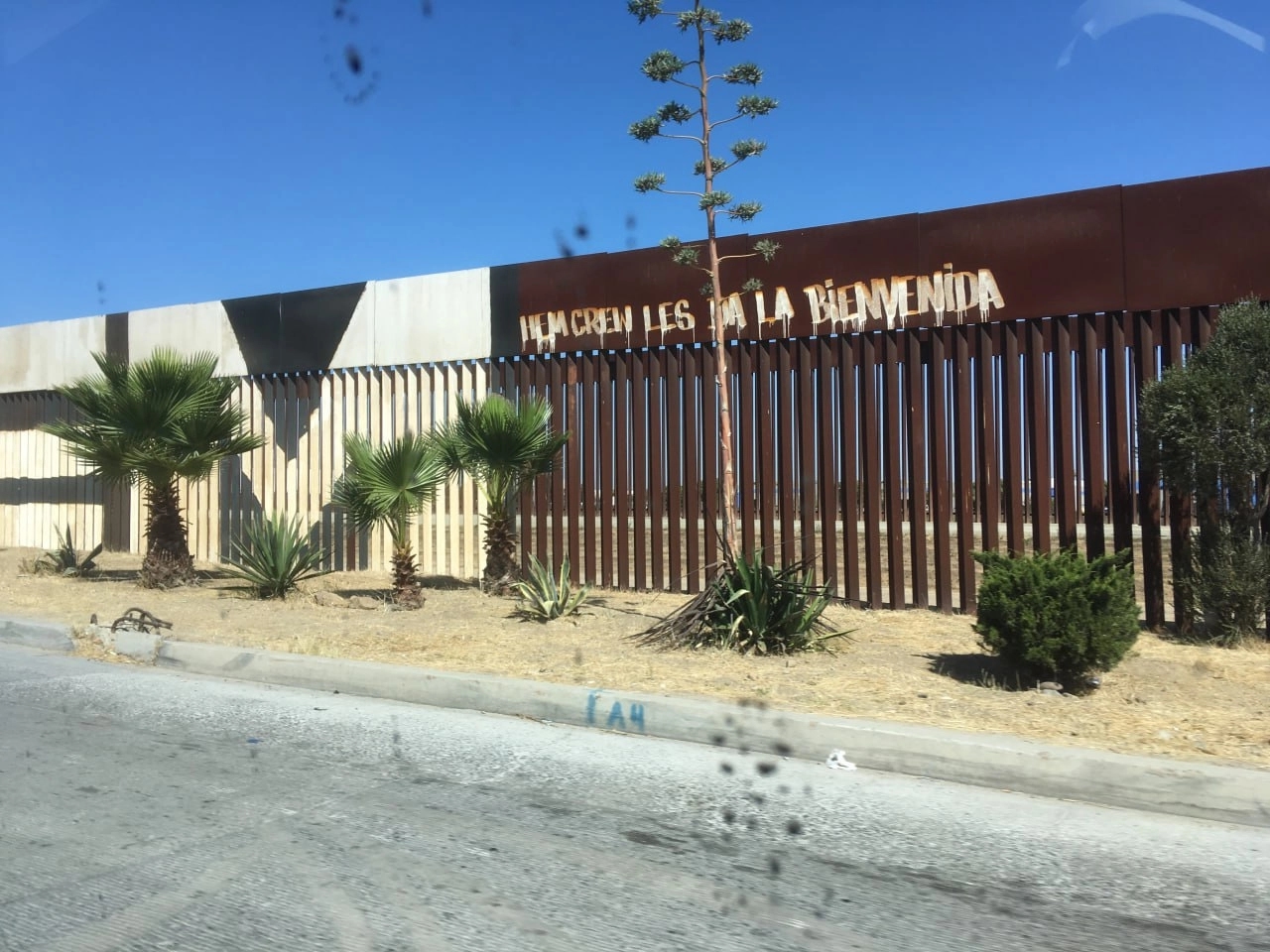 The wall on the US–Mexico border