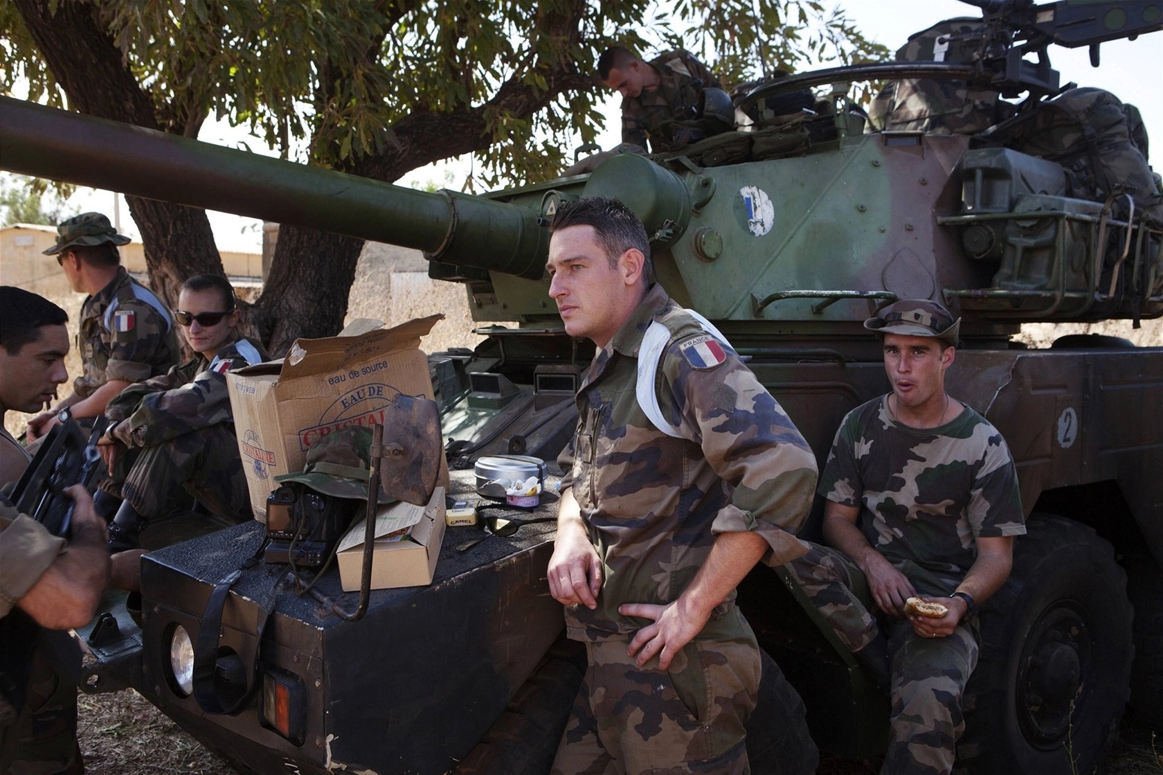 French troops at a base in Bamako in 2013