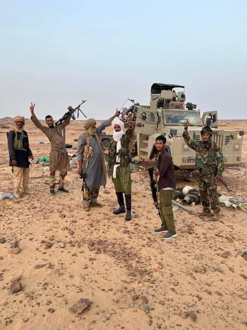 Vehicle and bodies of Russian mercenaries ambushed in Mali