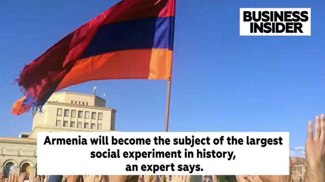 A still from a fake video spread by the “Matryoshka” bot network spread in the fall of 2025