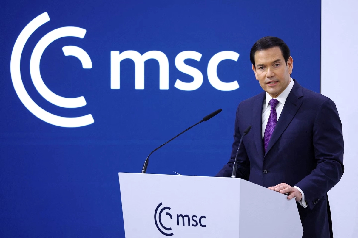 U.S. Secretary of State Marco Rubio at the Munich Security Conference