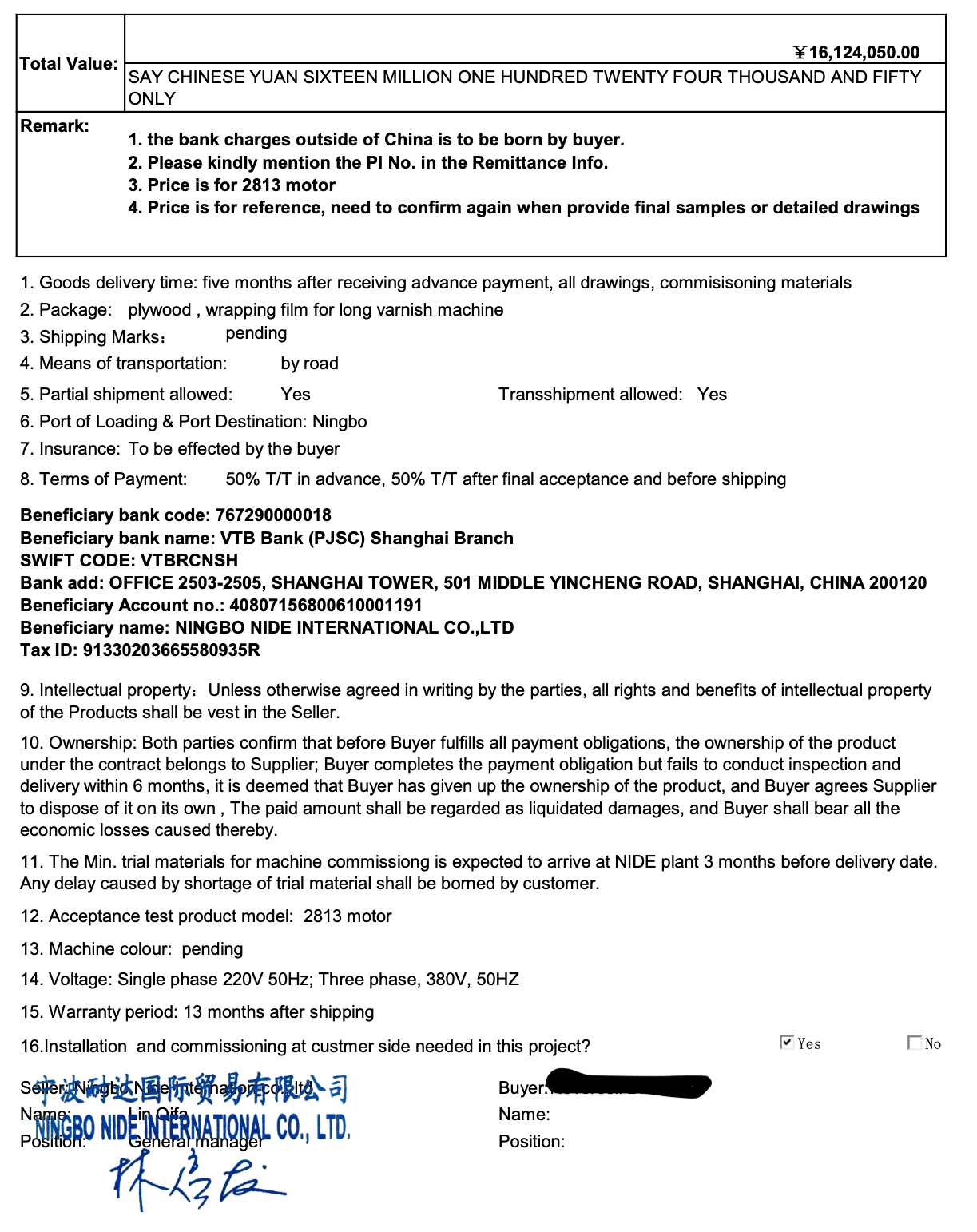 Invoices from Nide
