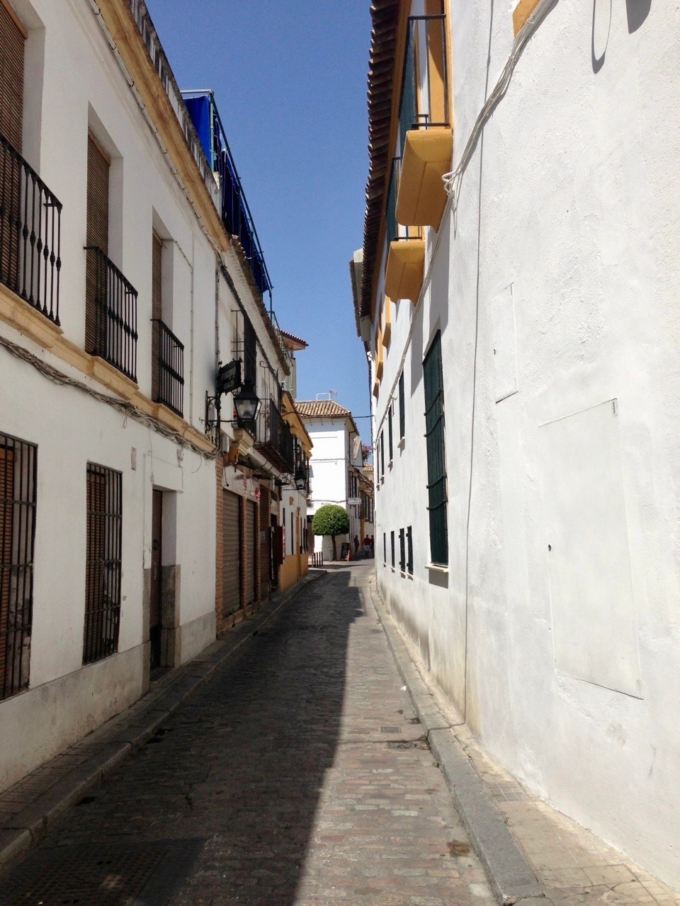 White façades in Córdoba